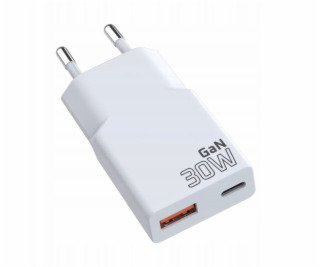  SUPER SLIM QC 3.0 30W 1XUSB 1XUSB-C nástěnná nabíječka b...