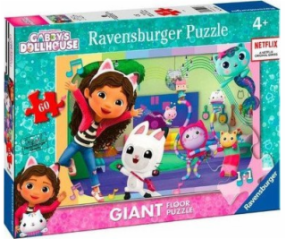 Ravensburger Polska Gabiin obří kočičí dům, 60dílné puzzle