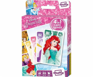 Cartamundi Karetní hra Disney Princess Shuffle Fun 4 v 1
