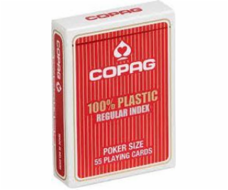 Cartamundi 100% plastové pokerové karty PK2. Červený balí...