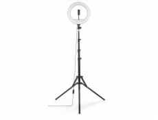 LED světlo Hama SpotLight Steady 120 III - kruhové 12  pro telefon, Bluetooth spoušť, stativ