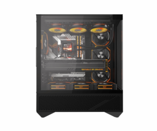 Počítačová skříň Darkflash DY460 (černá) + 4 ventilátory ...