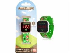 LED hodinky s kalendářem Minecraft