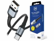 3mk Hyper Cable N-SERIES A to C 1m 9V/2A 18W QC 3.0 Black