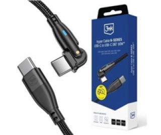 3mk Hyper Cable N-SERIES C to C 2m 20V/3A 60W Black - Swivel