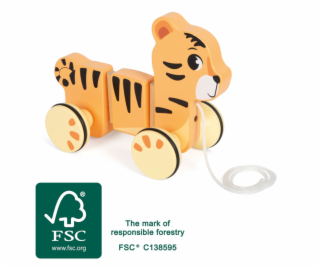 small foot Dřevěná tahací hračka Tygr