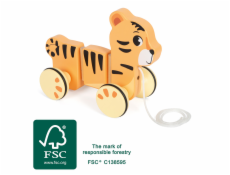 small foot Dřevěná tahací hračka Tygr