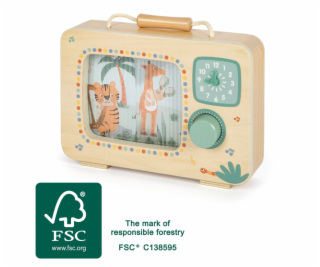 small foot Dřevěná televizní hudební skříňka Safari