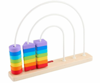 Duhové dřevěné posuvné korálky