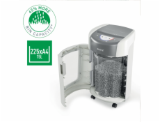 Leitz IQ OptiMax Home Office 225 skartovačka Na malé částice 58 dB Šedá, Bílá