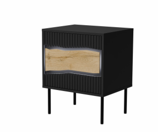 Cama INSERTO 400241 noční stolek Černá, Dub