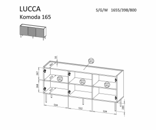 Cama LUCCA 490374 komoda