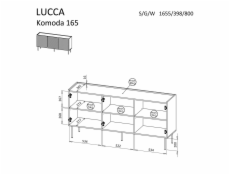 Cama LUCCA 490374 komoda