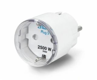 Shelly Wave Plug S – inteligentní zásuvka Z-Wave 800, bílá