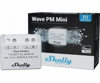 Shelly Qubino Wave PM Mini Chytrý spínač Šedá