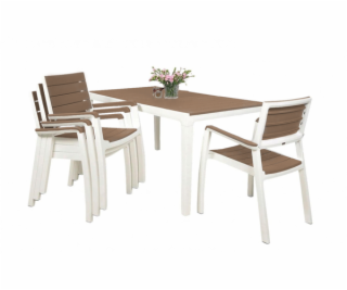 Zahradní nábytek Keter Harmony set stůl + 4 židle bílý / ...