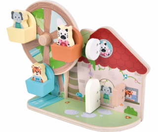 small foot Motorická hračka s ruským kolem Přátelé z džungle