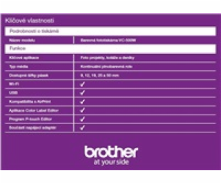 BAZAR - BROTHER tiskárna štítků FOTO - VC500W - WIFI, USB...