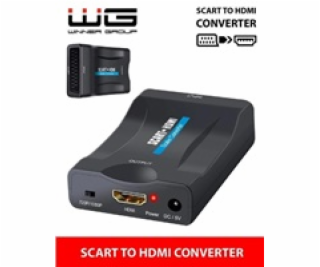 WG - Audio video konvertor SCART na HDMI, černá