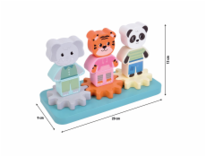 small foot Dřevěná nasazovací hračka Přátelé z džungle