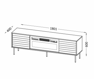Cama CORTINA 5903815011108 televizní stolek/nábytek k mul...