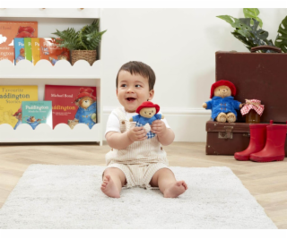 Rainbow Plyšové chrastítko Paddington modré