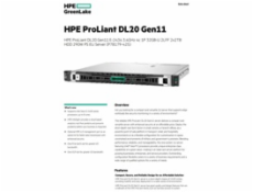 HPE PL DL20g11 6325P (3.5G/4C8T) 1x32G 2x2TB/7.2k SATA VROC 2LFF-HP 4p1Gb 290W Smart Choice