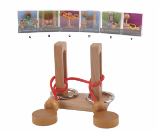 Hlavolam - dřevěné 6 druhů