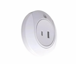 WG - Noční LED světlo do zásuvky s USB / WG FireFly / white