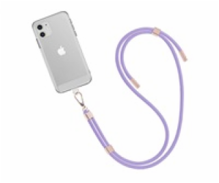 WG - Crossbody lace strap/transparent/violet
