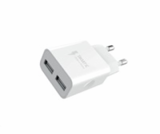 WG - Síťová nabíječka 2x USB-A 2,4A , white