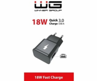 WG - Síťová nabíječka Fast 1x USB-A, Quick Charge 3.0, 5V...