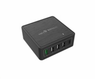 WG - Síťová nabíječka 5x USB 60W, 1x USB-A QC 3.0 + 3x US...