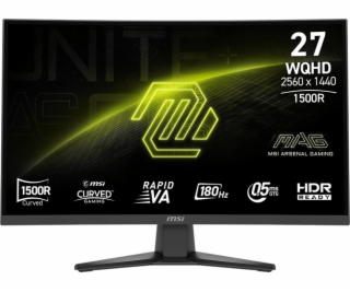 MSI MAG/275CQF E18/27 /VA/QHD/180Hz/0,5ms/Černá/3R
