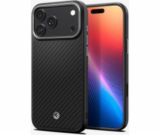 Spigen Enzo Aramid T, black silver - iPhone 17 Pro Max