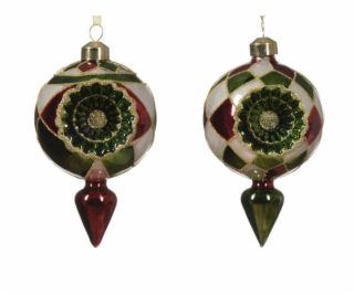 Vánoční hračka na stromeček, 13,5 cm, sklo