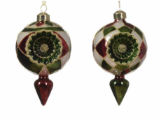 Vánoční hračka na stromeček, 13,5 cm, sklo