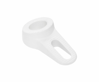 Zarážka dveří Haushalt, 3,8 cm x 6 cm, gumová, bílá