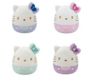 Plyšová hračka Squishmallows Hello Kitty s reliéfními maš...
