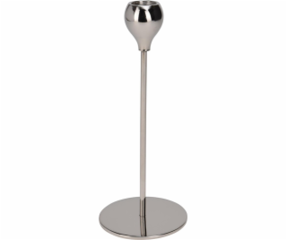 Vánoční svícen A98810530, kovový, 22 cm, stříbrný