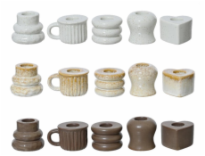 Porcelánový svícen, D 5 cm