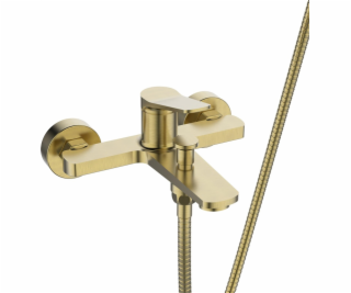 Koupelnová baterie se sprchovou sadou Invena Nestos zlatá