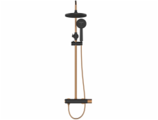 Sprchová sada s baterií Invena Starlight černo/zlatá