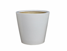 Květináč Domoletti IP16-1429, keramický, O 23 cm, bílý