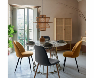 Jídelní židle Atmosphera Roka, šedohnědá, 51x44x85x5cm