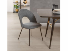 Jídelní židle Atmosphera Raven, šedá, 4dílná.
