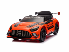 Dětské elektrické autíčko Mercedes AMG GT3, černo/oranžové