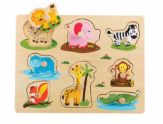 Dřevěná police L20065