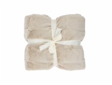 Deka Domoletti Mink Relief, hnědá, 150 cm x 200 cm