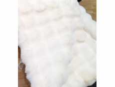 Pléd Domoletti Luxury BamPom, bílý, 150 cm x 200 cm